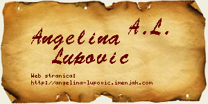 Angelina Lupović vizit kartica
